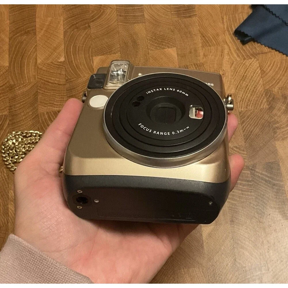 FUJIFILM Instax Mini 70 MICHAEL KORS Limited Edition Camera Metallic Gold EUC